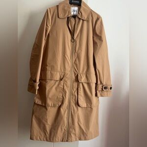 Tan Zara trench coat